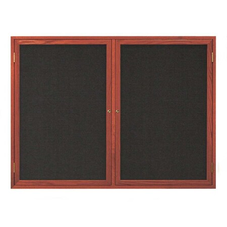 United Visual Products Open Faced Traditional Corkboard, 60x36" UV643A-WHITE-KEYLIME
